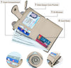 Small Wallet for Women Bifold RFID Blocking Card Holder Leather Wallets with Zipper Coin Pocket