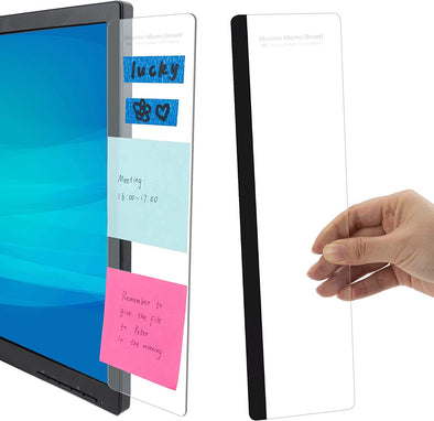 MDOZQ Office Desk Accessories 2Pcs Computer Monitor Memo Board Message Board Supplies for Women Men Sticky Note Holder Home Desktop Decor