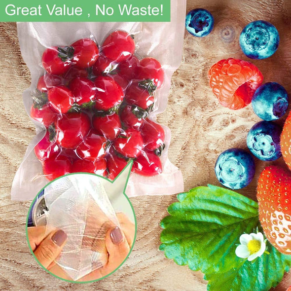 O2Frepak 2Pack (Total 100Feet) 11X50 Rolls Vacuum Sealer Bags Rolls with BPA Free,Heavy Duty Vacuum Food Sealer Storage Bags Rolls,Cut to Size Roll,Great for Sous Vide