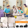 8 Set Packing Cubes for Suitcases, Kingdalux Travel Luggage Packing Organizers with Laundry Bag, Compression Storage Shoe Bag, Clothing Underwear Bag, for Man & Women