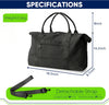 Travel Duffle Bag, Weekender Travel Bag Men Small Gym Bag for Women, Hospital Bag for Labor and Delivery, Overnight Bag Luggage Bag with Trolley Sleeve, Airplane Travel Essentials for Flying(Black)