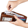 Leather Wallets for Men, Genuine Leather Mens Wallets Bifold Rfid Blocking with 2 ID Windows