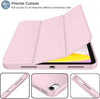 Ipad (A16) Case/Ipad 10Th Generation Case [11-Inch 2025/10.9 Inch 2022] with Pencil Holder, Trifold Stand Smart Cover with Soft TPU Back,Auto Wake/Sleep(Pink)