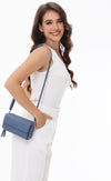 Lanyani RFID Crossbody Wallet Wristlet Purse with Phone Pocket for Women Vegan Leather