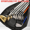 Eagleglo Golf Bag, Golf Travel Bag Foldable & Adjustable, Golf Carry Bag Holds a Full Set of Clubs, Golf Bags for 8-10 Golf Clubs, Small Golf Bag Practice Bag, Carry Golf Bags for Men, Women