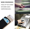 3Pack Adhesive Phone Pocket,Cell Phone Stick on Card Wallet,Credit Cards/Id Card Holder(Double Secure) with Self Sticker for Back of Iphone,Android and All Smartphones. (Black)