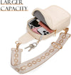 Moko Vegan Leather Sling Bag - Small Trendy Casual Detachable Shoulder Strap Crossbody Bags for Women and Men Hiking Travel