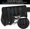 Ykooe Rugged Nylon Holster Compatible with Iphone 16/15/14/13/12 Pro Max & plus Models, Galaxy S24/S23/S21/S20 FE Cell Phone Belt Holder for Men, Black - XL