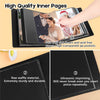 8X10 Photo Album 168 Pockets Holds 168 Photos, Large Capacity Leather Cover Family Wedding Baby Photo Book for 8 X 10 Pictures, Photo Album 8X10 with Black Inner Pages (Black)
