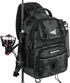 Kastking Baitspace Fishing Sling Bag, Fishing Backpack with Rod & Beverage Holder, Tackle Bag for Fishing Gear