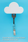 Meyerascal White Cloud Magnetic Key Holder for Wall, Strong Magnetic to Securely Hang Multiple Keys and Keychain, Novelty Cute Home Decorations, Easy to Install and Convenient to Use. (White)