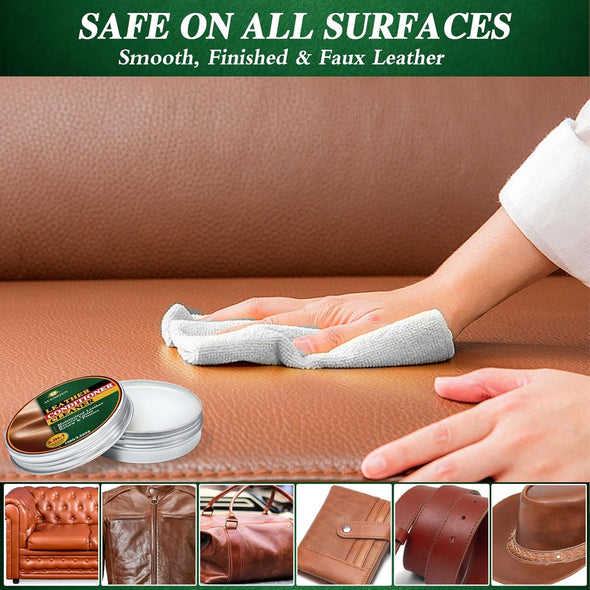 Mink Oil Leather Conditioner, Leather Cleaner with Sponge, All-Natural Leather Softener and Leather Care Restore