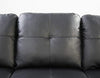 EOVTK 98" Faux Leather Sectional Sofa with Storage Ottoman Cup Holders & L-Shaped Upholstered