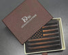 DK86 Mens Wallet USA Flag Bifold Wallet for Men RFID Blocking Full Grain Leather with Hand Burnished Extra Capacity Multiple Card Slots with 2 ID Windows