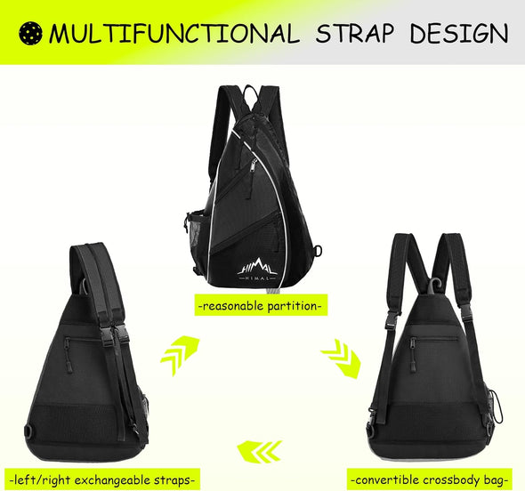 Himal Pickleball Bag Adjustable, Pickleball Backpack with Water Bottle Holder for Men and Women