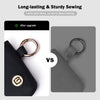 POIUGOYA Nylon Wristlet Wallets, Dual Pouch Keychain Wristlet Wallet, RFID Small Wallet with Coin Pouch,Id Window for Travel