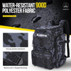 PLUSINNO Fishing Backpack with Rod Holders Tackle Box, 42L Large Water-Resistant Fishing Tackle Bag Store Fishing Gear