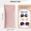 Marvolia Sunglass Case, Portable Squeeze Top Glasses Cases Soft Eyeglass Cases for Women Men Pu Leather Glasses Pouch