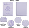 Passport Holder, Passport Holder Women, Passport Covers Travel Must Haves, Travel Passport Wallet for Men, 1 Pack Passport Case Passport Protector for Travel Airport Essentials, Light Purple