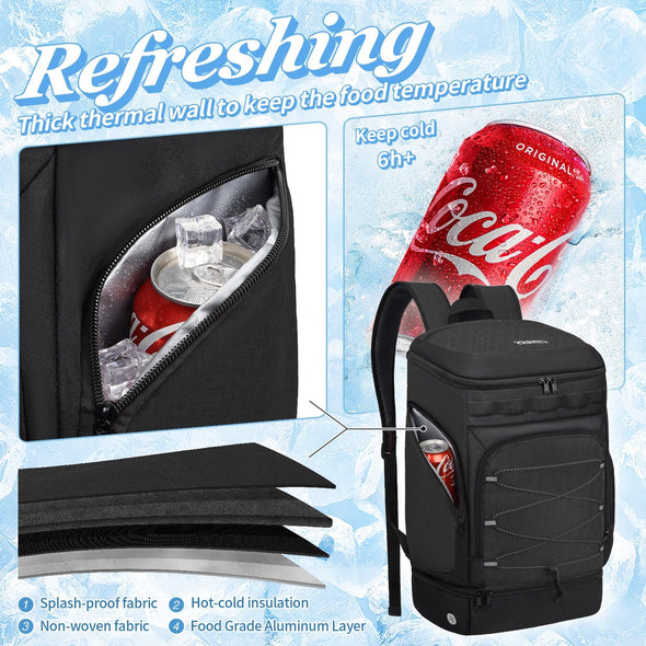Basketball Backpack Bag Large Sports Bag with Separate Ball Holder & Shoes Compartment, Best for Basketball, Soccer,Volleyball,Gym