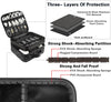 MATEIN Cable Organizer Bag, Waterproof Travel Electronic Storage with Adjustable Divider, Shockproof Portable Double Layer Tech Bag Carrying Case for Cord, Earbuds, Charger, SD Card, DJ Gifts, Black