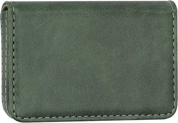 AI-DEE RFID Blocking Wallet - Minimalist Leather Business Credit Card Holder (12-Green)