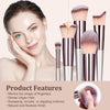 BS-MALL Makeup Brush Set 18 Pcs Premium Synthetic Foundation Powder Concealers Eye Shadows Blush Makeup Brushes with Black Case