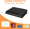 JUNDUN Accordion File Organizer - Fireproof Accordion Folder with Zipper & Labels - 13 Pocket Expanding File Folder with Multi-Pockets Document Organizer Folder for Letter A4 Files | Receipt and More