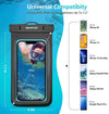 4 Pack Waterproof Cell Phone Pouch - Universal Water Proof Dry Bag Case with Neck Lanyard - Underwater Clear Cellphone Holder Large Protector for Iphone Samsung Galaxy for Beach Pool Swimming