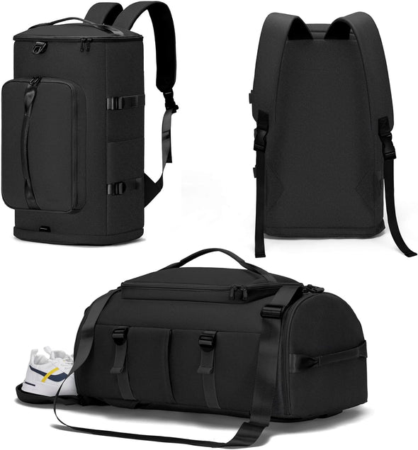 Gym Bag with Shoes Compartment - Duffle Overnight Bag for Men and Women, Travel Backpack with Wet Pocket, Sports Backpack with Upgraded Tear-Resistant Fabric - MIYCOO