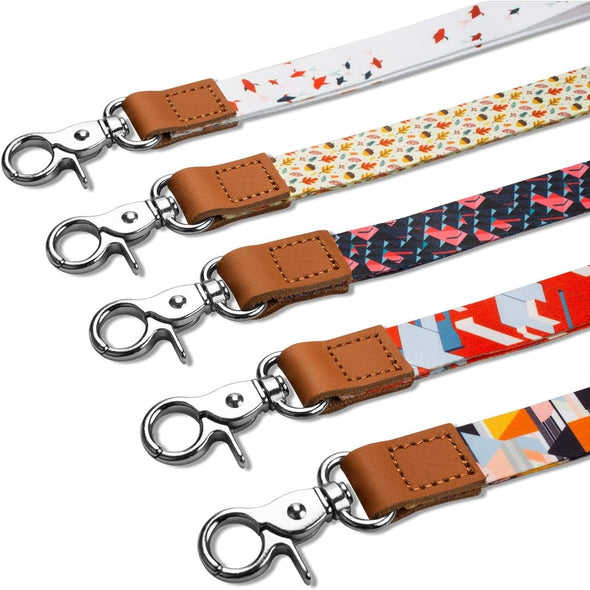AZEAM Black Lanyard Holder with Metal Clasp, ID Badges Cool Lanyard for Men Women, Long Neck Teacher Lanyard for Card Holder Car Keys, Wallet, Key Chain