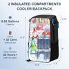Backpack Cooler Insulated Leak Proof 30/45 Cans, 2 Insulated Compartments Thermal Bag, Portable Lightweight Beach Travel Camping Lunch Backpack for Men and Women