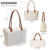 KALIDI Tote Bag for Women Nylon Top-Handle Purse,Shoulder Hobo Handbag with Zipper Leisure Foldable Weekend