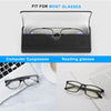 Raylove Unisex Leathers Hard Shell Eyeglasses Cases, Protective Case for Glasses