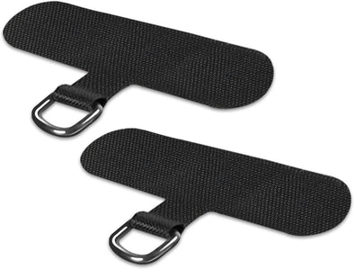 Phone Tether Tab for Iphone, Cell Phone Lanyard Patch, Phone Strap Replacement Part for All Full Phone Cases (Black)