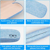 Ouskr 17 Pcs Eyeglass Case Hard Shell Set, Unisex Hard Glasses Case, Large Eyeglasses Cases for Men Women