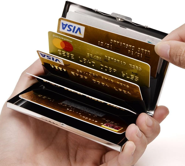 RFID Credit Card Holder Metal Credit Card Case Wallet Business Card Holder for Women Men