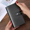 RFID Credit Card Holder, Leather Business Card Organizer with 96 Card Slots, Credit Card Protector for Managing Your Different Cards and Important Documents to Prevent Loss or Damage (Black)