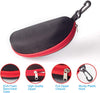 Raylove 3 Pack Sunglasses Case Portable Travel Zipper Eyeglasses Case Hook