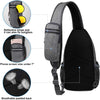 WATERFLY Crossbody Sling Backpack Sling Bag Travel Hiking Chest Bag Daypack