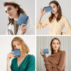 Small Wallet Women RFID Blocking Soft Leather Bifold Compact Card Holder Wallet for Women with Zipper Coin Pocket 4 ID Window