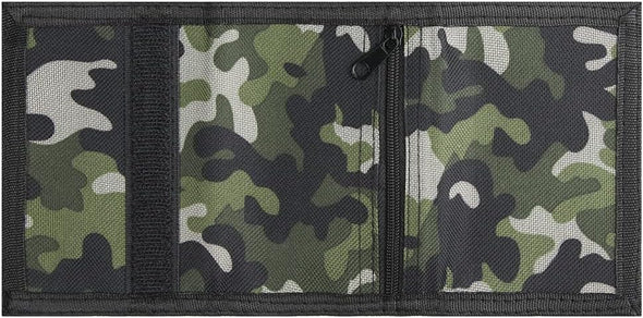Camo Kids Wallet for Boys Girls Teen, Cheap Little Boys Wallet for Kids Ages 4-5-6-7-8-9-10-12, Camouflage Youth Wallets W/Zipper Coin Pocket, Tri Fold Child Childrens Wallet Novelty Birthday Gift
