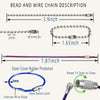 40 Pack Key Tags, 10 Colors Key Labels, Comes with 10 Ball Chains and 4 Cable Key Rings for Home, Office Key Management.