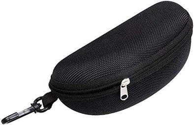 Portable Waterproof Sunglasses Eyeglasses Case Zipper Hard Shell Box with Clip