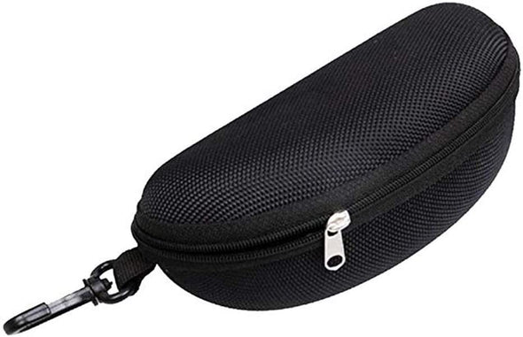 Portable Waterproof Sunglasses Eyeglasses Case Zipper Hard Shell Box with Clip