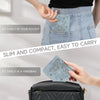 Small RFID Wallet Women Ultra Thin Slim Womens Wallet Mini Compact Bifold Pocket Ladies Wallets for Women BLUE