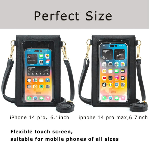 Anstop Small Crossbody Bags for Women, Crossbody Cell Phone Bag Tassel Wallet Purses with 2 Strap Best Gift for Women