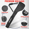Eagleglo Golf Bag, Golf Travel Bag Foldable & Adjustable, Golf Carry Bag Holds a Full Set of Clubs, Golf Bags for 8-10 Golf Clubs, Small Golf Bag Practice Bag, Carry Golf Bags for Men, Women