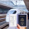 Passport Holder, Passport Holder Women, Passport Covers Travel Must Haves, Travel Passport Wallet for Men, 1 Pack Passport Case Passport Protector for Travel Airport Essentials, Light Purple