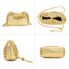 Joryin Woven Women'S Crossbody Bag & Evening Purse, Trendy Dumpling Clutch & Hobo Cloud Shoulder Bag Trendy Dumpling Clutch